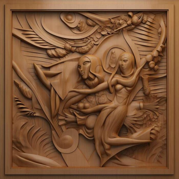 نموذج ثلاثي الأبعاد لآلة CNC 3D Art 